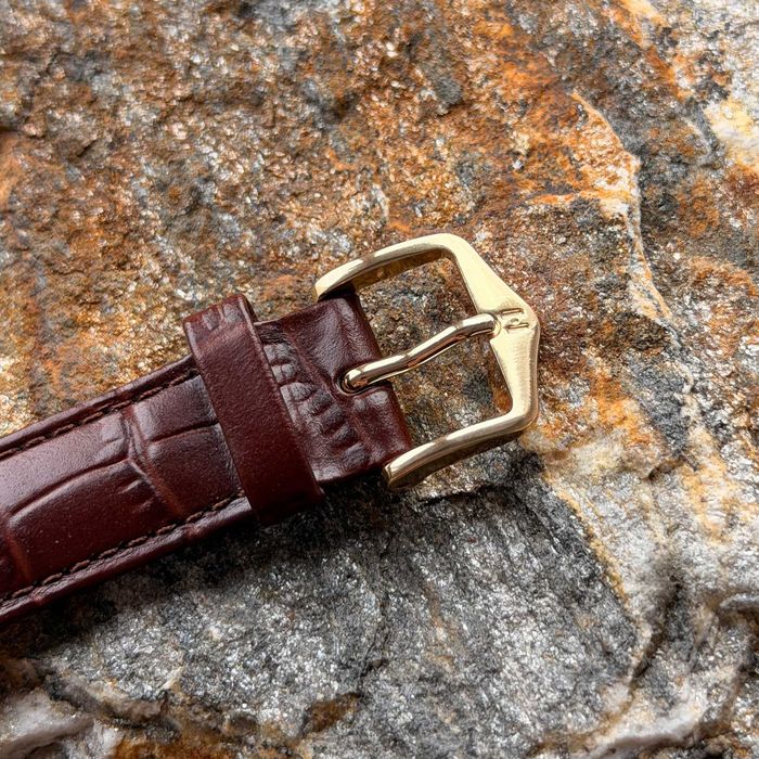 Zegarek Blumus Gold - 14k Złoto - Bark Finish Dial - Nos - 1960s