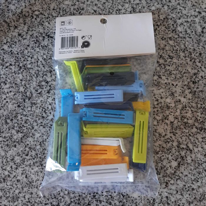 Novo 25 Molas para Sacos