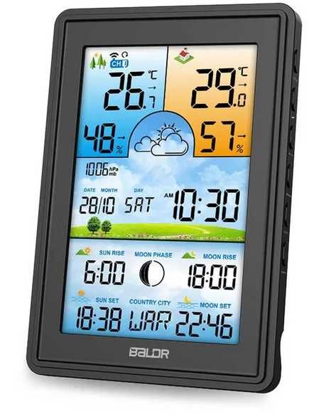 Stacja pogodowa + czujnik zewnętrzny
