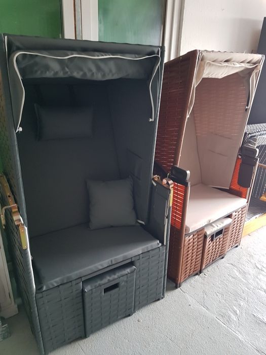 Kosz plazowy, ogrodowy 1osobowy idealny na balkon! Lezak rozkladany.