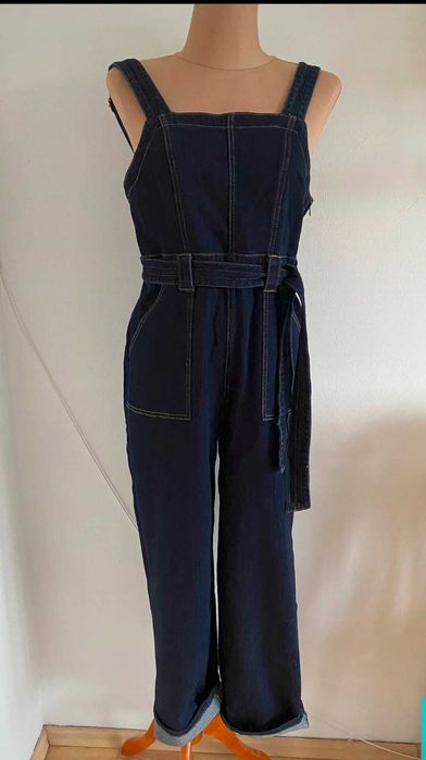 Ogrodniczki jeansowe retro vintage M