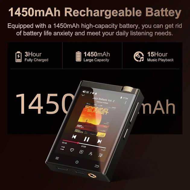 Oilsky M308 64GB, Плеєр Hi-Fi, металевий корпус