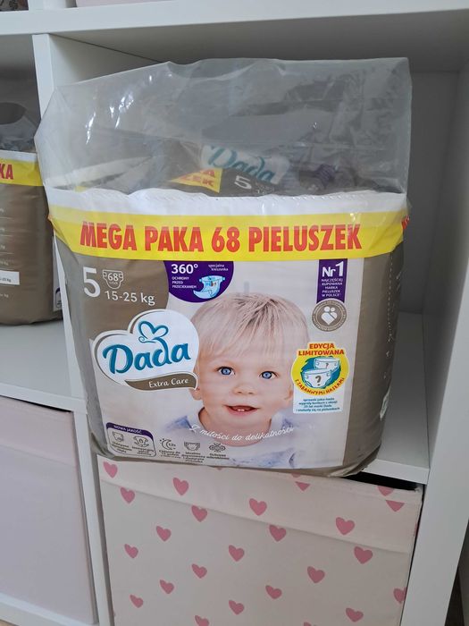 Pieluchy dada extra care 5 mega paka 68sztuk
