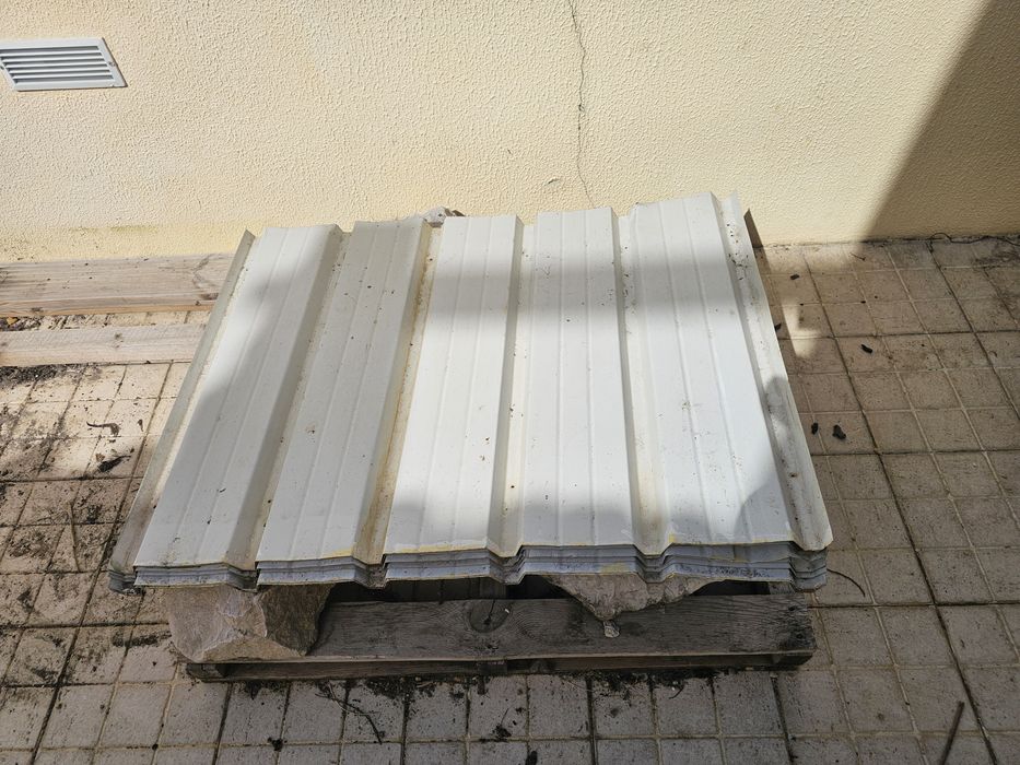 Lote chapas vedação usadas