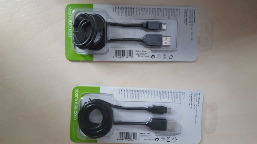 Kabel USB data cabel SBS mobile 2.0 micro USB 1m 3 sztuki
