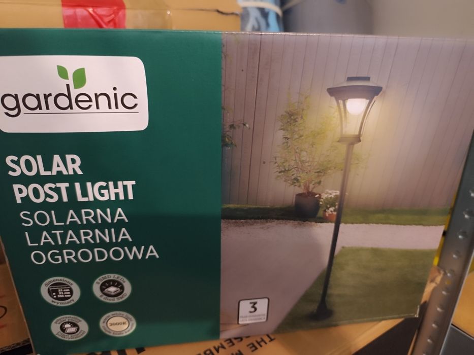 Solarna latarnia ogrodowa nowa okazja gardenic
