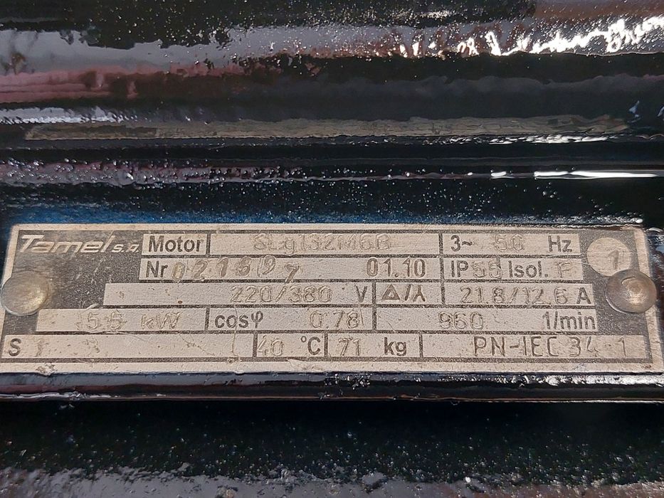 Silnik elektryczny 5.5kw 960obr./min. Kołnierz/łapyTAMEL