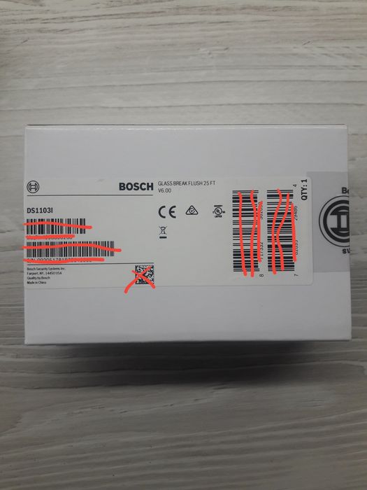 Датчик разб. стекла для врезного монтажа Bosch