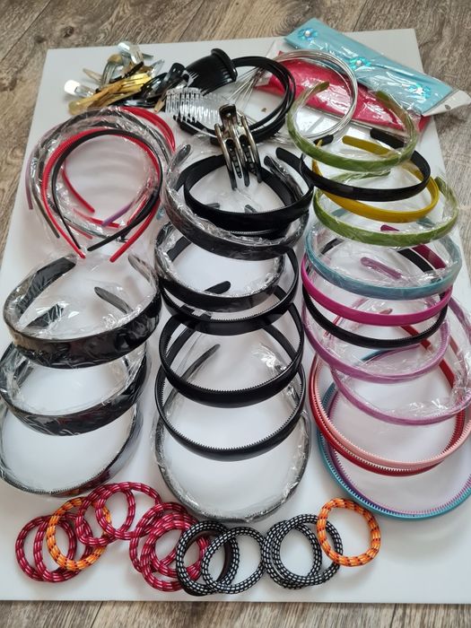 Ободки, заколки, резинки, гребне, основы