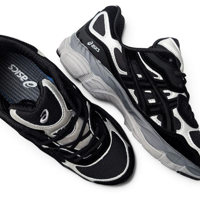 Чоловічі термо кросівки Asics Gel Nyc black чорні зі сріблом Gore-tex