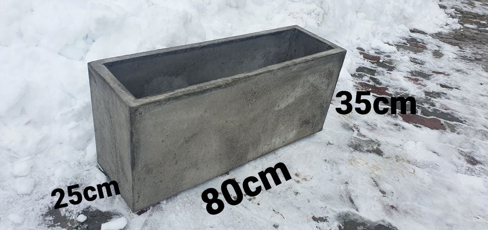 Doniczka betonowa deska