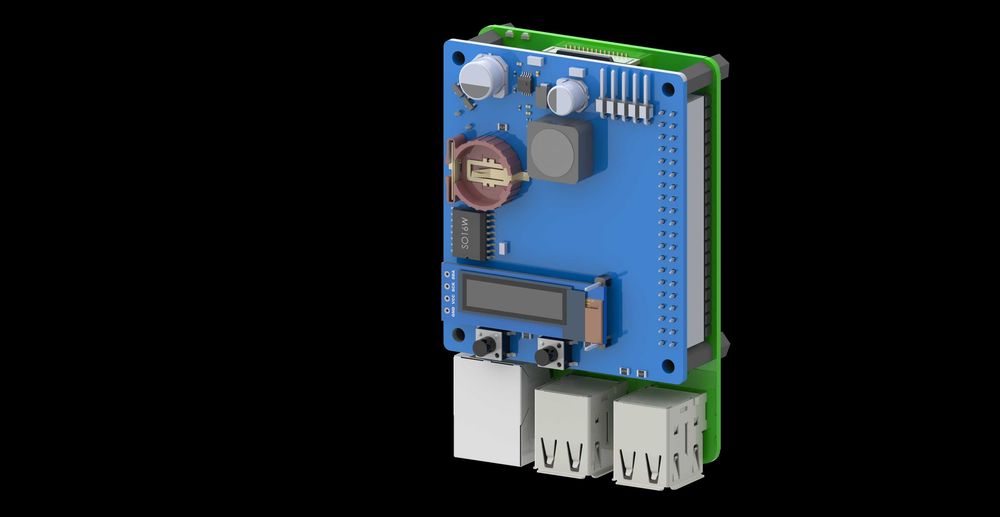 Плата розширення Raspberry Pi DC-DC, RTC, UART, OLED, buttons