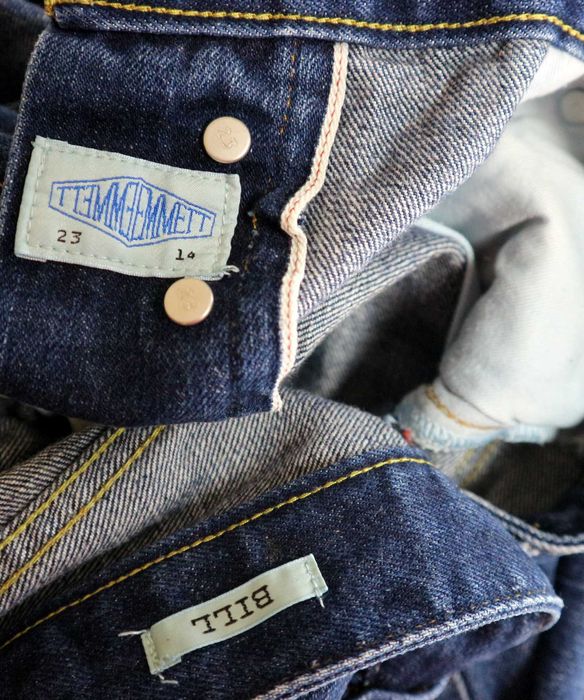 Emmett Bill spodnie jeansy W31 L34 Selvedge Denim pas 2 x 42 cm