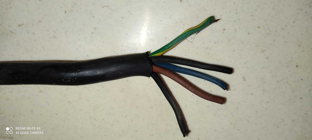 Extensão fio de cobre 1 cm diâmetro