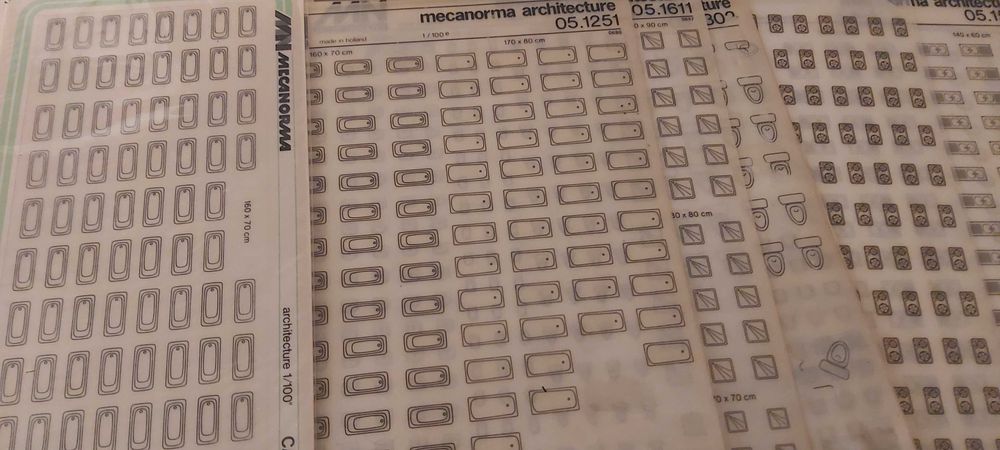 Folhas de decalque de símbolos MECANORMA - Venda individual