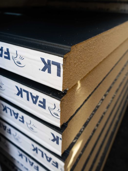 Płyta warstwowa PIR 100mm ścienna grafit RAL7016 nowa