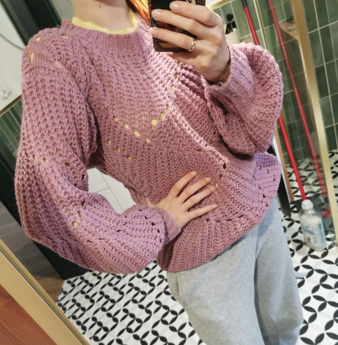 Liliowy sweter Nelly Trend Rozmiar S