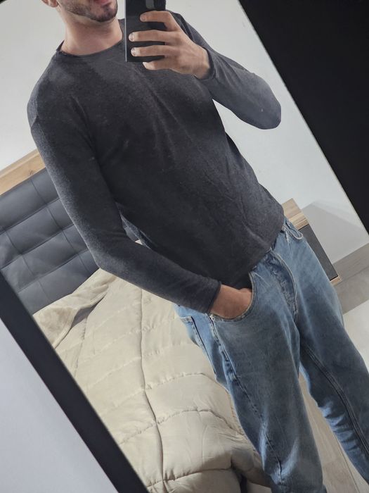 Sweat Zara Cinzenta S