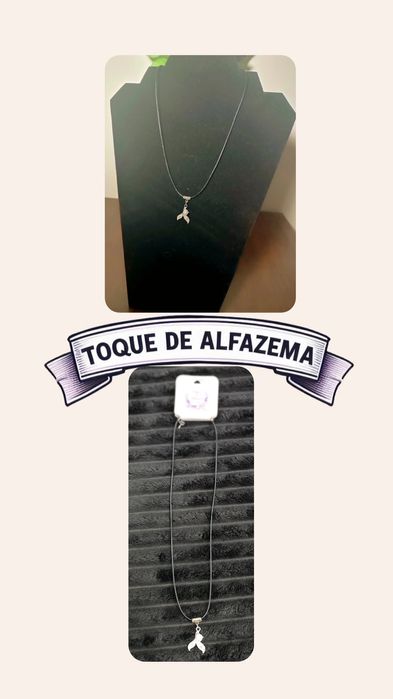 Colar cordão com pingente