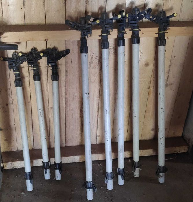 Varas/Tubos de rega e aspersores