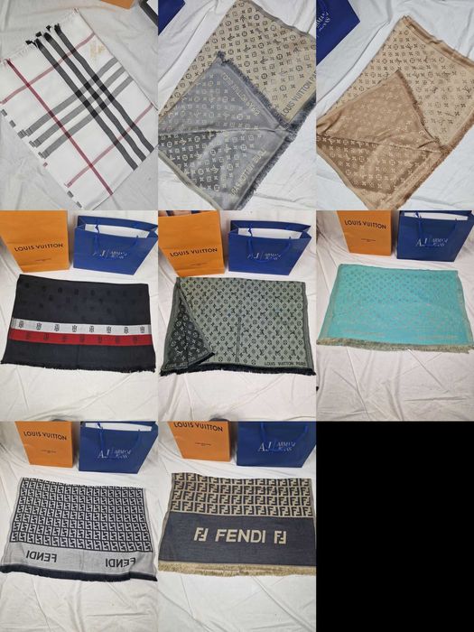 Szalik damski meski grubszy Louis Vuitton LV Fendi th nowość unisex