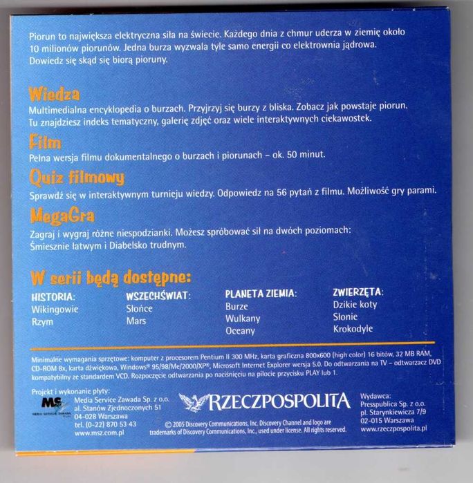 Discovery Channel Tropami Tajemnic Burze (VCD)