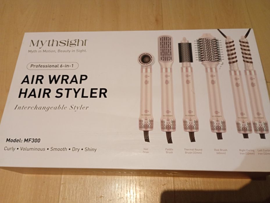 mythsight stylevibe 6 in 1 air wrap hair styler nowy