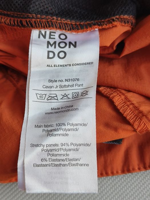 NeoMonDo Cavan Softshell spodnie outdoorowe rozmiar 10 lat