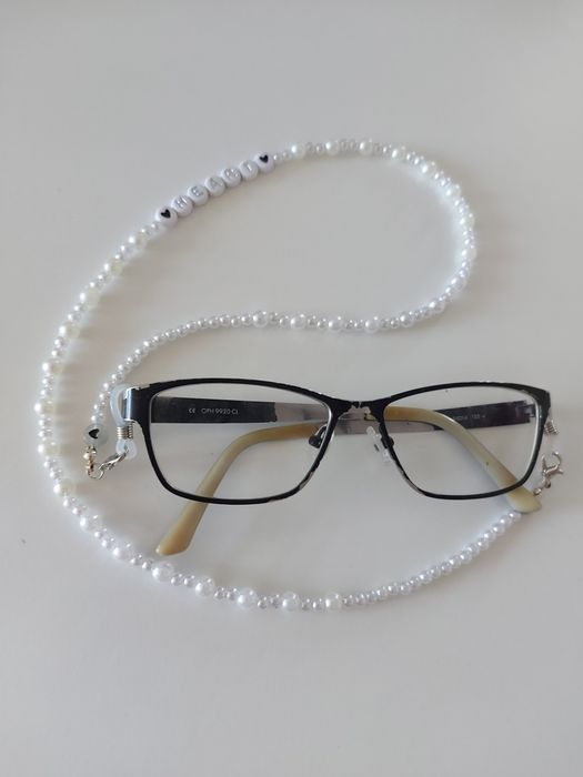 w.ł.a.s.n.o.r.ę.c.z.n.i.e wykonany sznurek do okularów sznureczek łańc