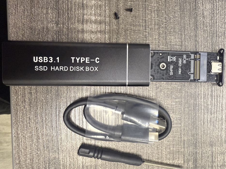 Карман кейс M.2 SSD NGFF SATA nvme для жесткого диска типа C USB 3.1