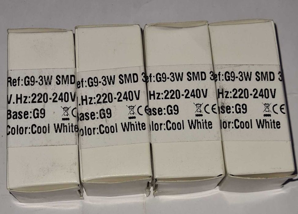 Lampada G9 3W SM D3014 Cool White 5 peças