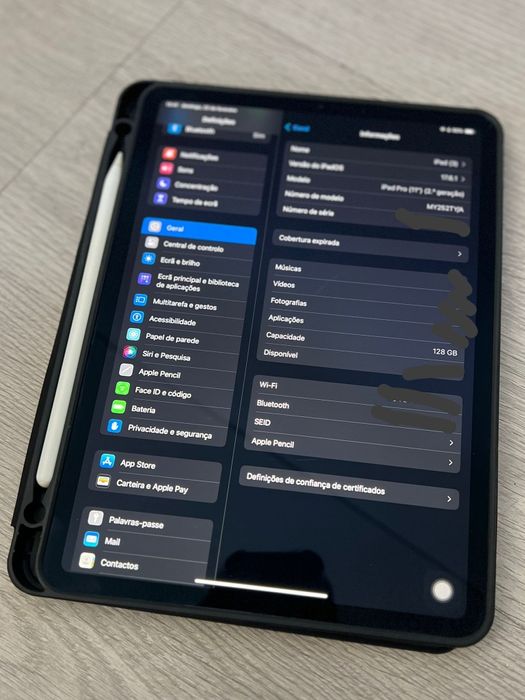 Ipad Pro 11” 2a Geração 128GB (Wifi) + Apple Pencil 2a Geração + Capa