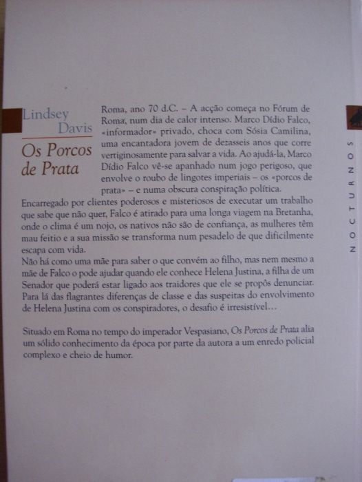 Os Porcos de Prata de Lindsey Davis