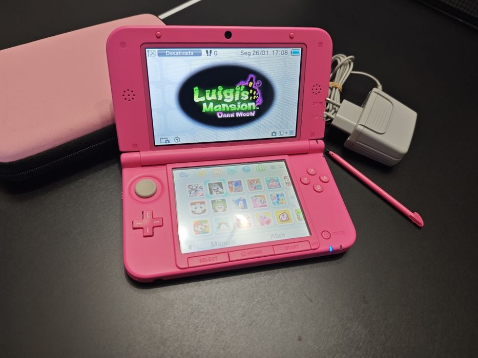Nintendo 3DS XL Rosa Desbloqueada