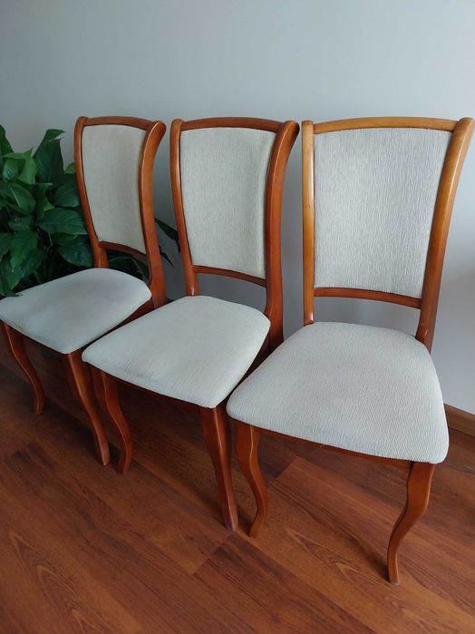 3 używane krzesła do jadalni lub salonu