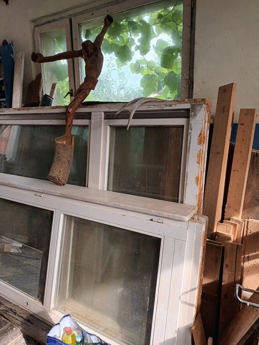 Okna drewniane z podwójną szybą