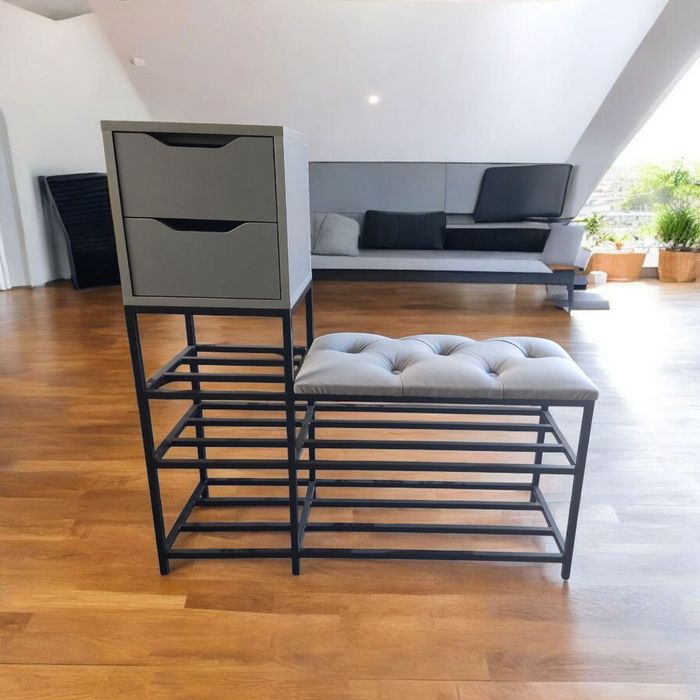 Банкетка металева для взуття