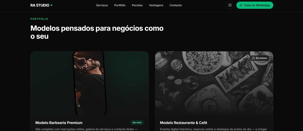 Criação de Websites e Agendamento para Negócios Locais