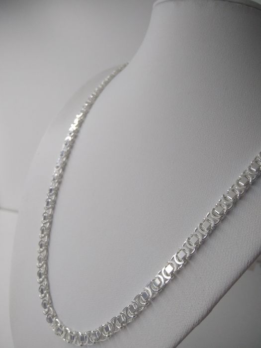 Srebrny łańcuszek splot euro  srebro 925  długość 60 cm  445