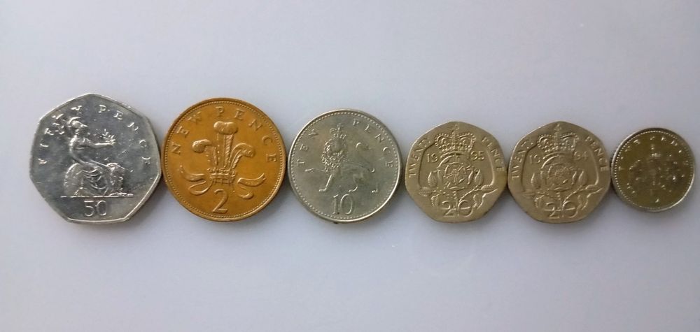 Moedas Reino Unido Inglaterra.