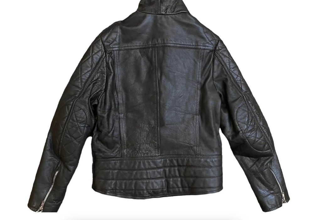 Вінтажна шкіряна куртка косуха панк гранж стиль Мото Байкерська