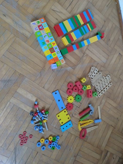 Zestaw majsterkowicza i klocki