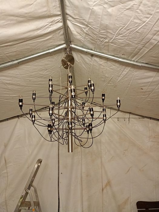 Lampa Wisząca 2097/30 Frosted Bulbs Chromowana Flos