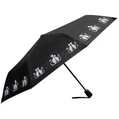 Парасолька Doppler легкий жіночий з котиками повний автомат
