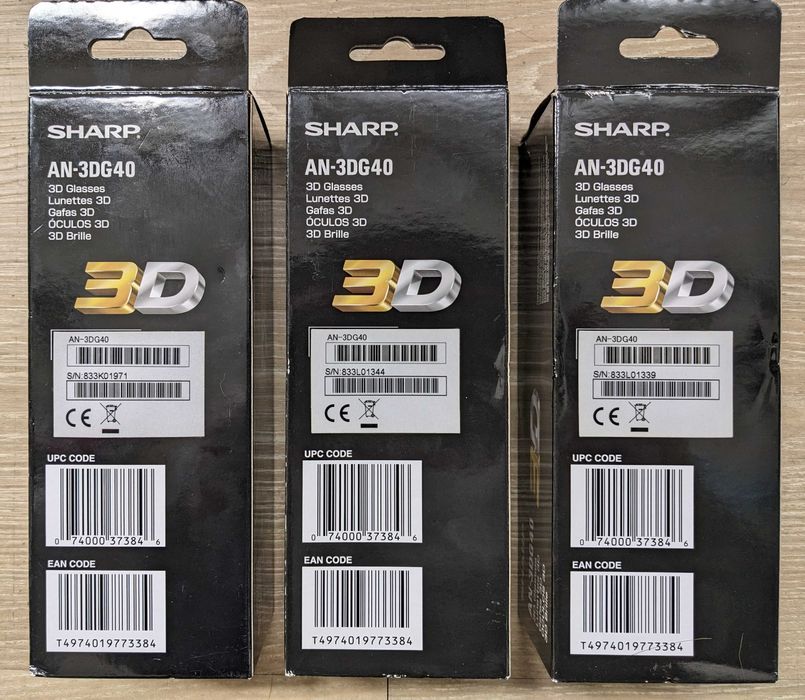 3D очки SHARP AN-3DG40, новые