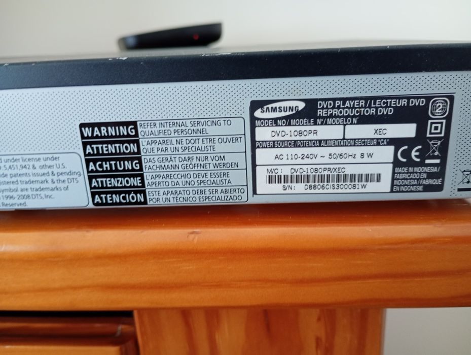 Samsung leitor DVD ( Se está a ver , está activo. )