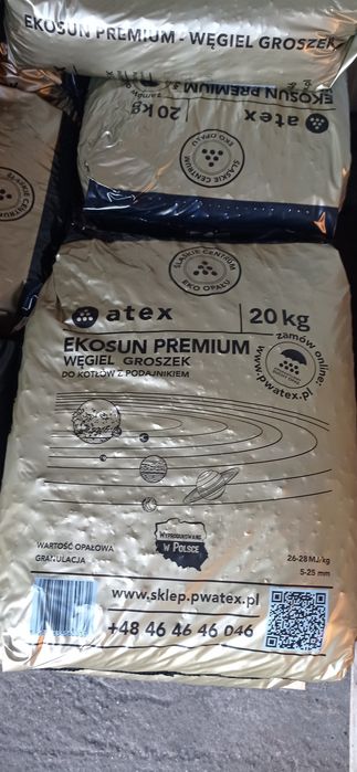 26-28mj Groszek Ekosun  węgiel pellet