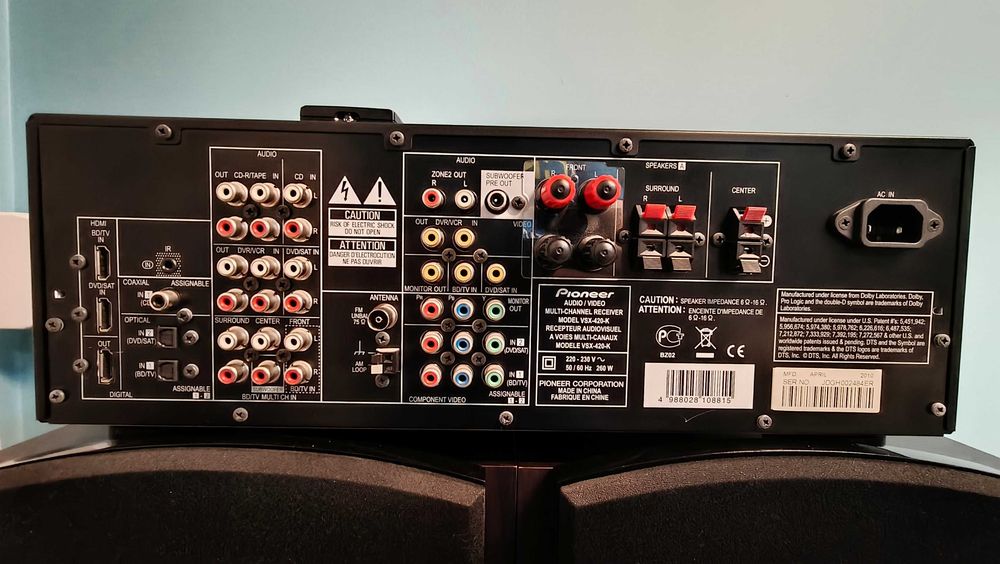 Kino Domowe Amplituner Pioneer VSX-420 / Głośniki AKIRA 5.1