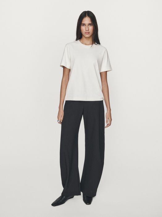 Massimo Dutti футболка XS/S оверсайз, нова, щільна бавовна, бавовняна