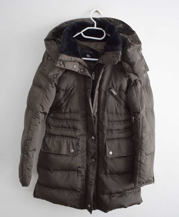 Zara puchowa kurtka płaszcz 36 s m